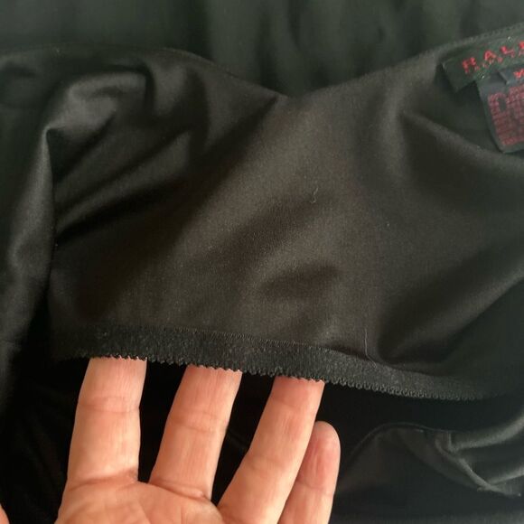 Ralph Lauren Womens Classic Black V-Neck Sleeveless Dress 100% Rayon Size Medium - Picture 6 of 8